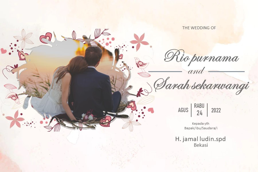 love Bridge Wedding Invitation